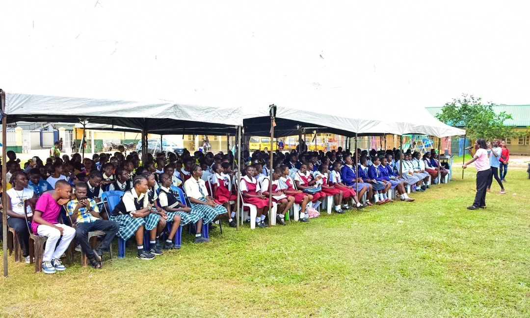 Girls participating in SHE Foundation mentorship activities